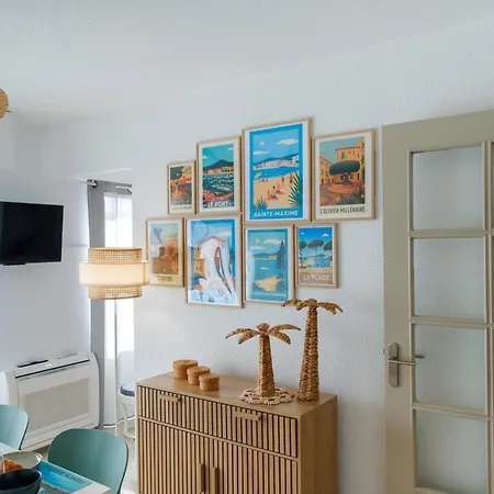 Lägenhet T2 Renove Premium - Parking Prive - Clim - 300 M - Wifi - Balcon Sainte-Maxime